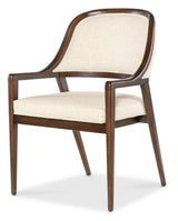 Archives Upholstered Arm Chair - Beige / Dark Brown by Hooker Furniture - View 5