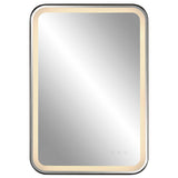 Crofton Vanity Mirror Black & Silver - Black / Silver by Uttermost - View 1