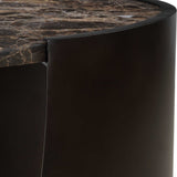 Welling Modern Metal Side Table - Black / Dark Brown by Uttermost - View 9