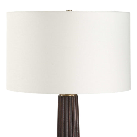Forage Floor Lamp Dark Oak - Dark Brown / Gold by Uttermost - View 5