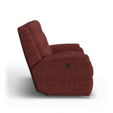 Arlo Transitional Fabric Power Reclining Loveseat With Console | Flexsteel