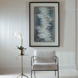 Lakeside Grande Framed Abstract Print - Silver / Blue by Uttermost - View 2