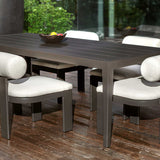 Polanco Outdoor Aluminum Dining Table - Black by Uttermost - View 10