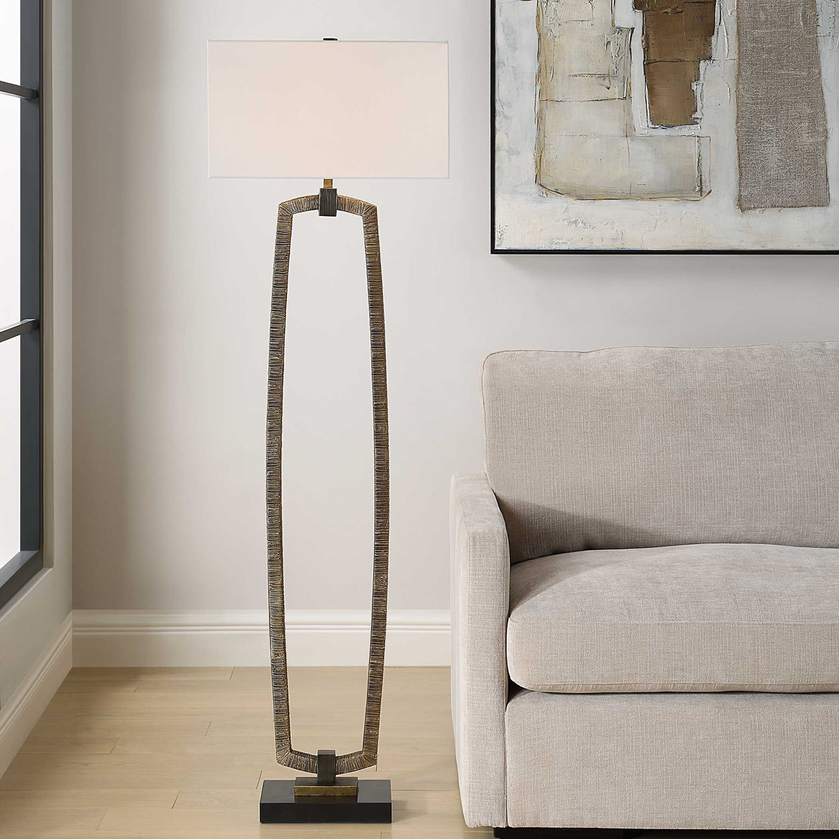 Relic Floor Lamp - Gold by Uttermost - View 2