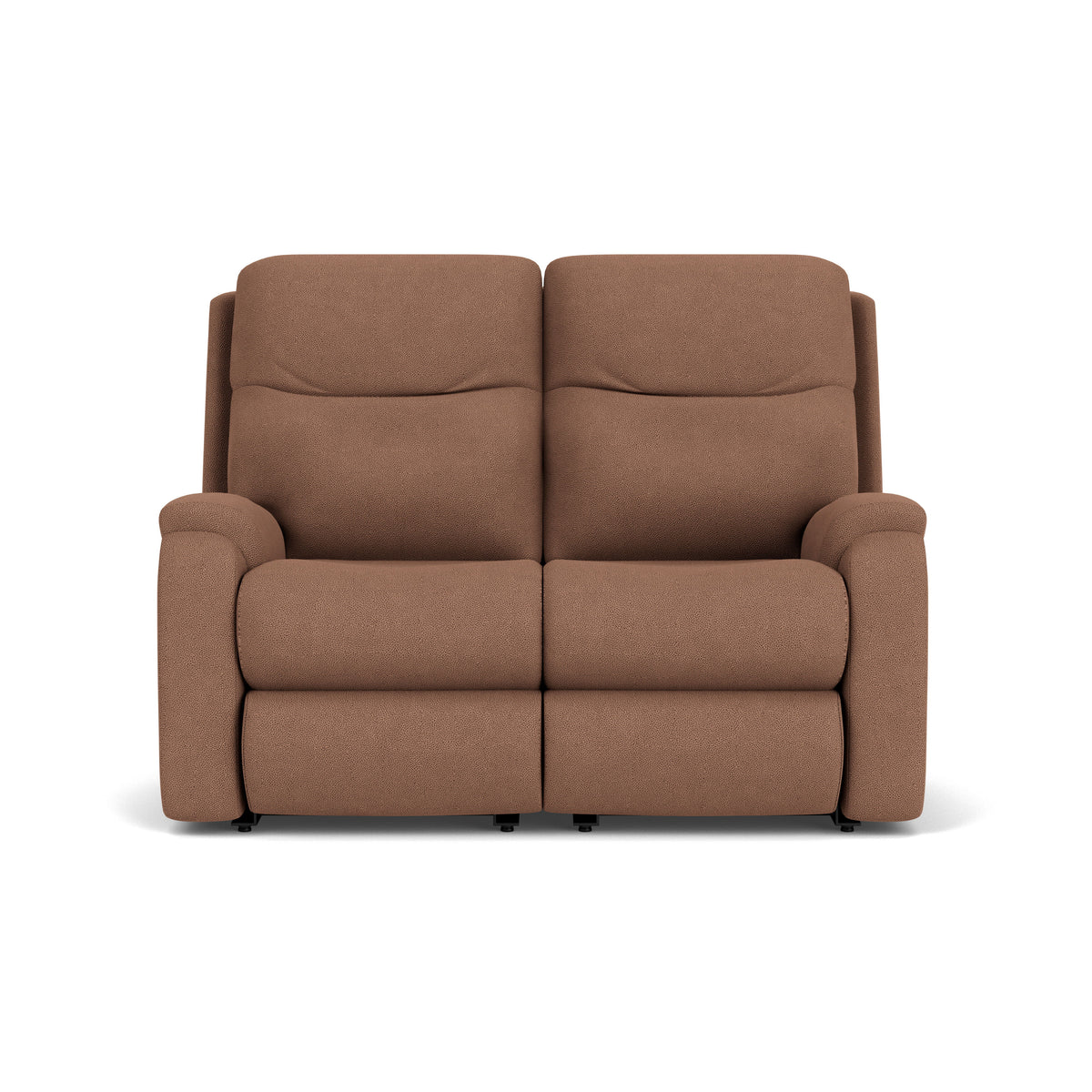Penn Transitional Fabric Power Reclining Loveseat With Power Headrests & Lumbar | Flexsteel