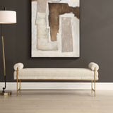 Bolster Bench - White by Uttermost - View 2