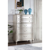 Katerina Silver Oak 5-drawer Chest with Hidden Drawer