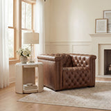 Savion Grandier Power Recliner With Power Headrest Saddlebag Lodge - Light Brown by Hooker Furniture - View 2