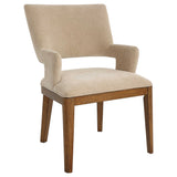 Aspect Mid-Century Dining Chair - Beige / Light Brown by Uttermost - View 4