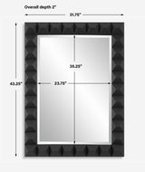 Studded Mirror - Black by Uttermost - View 7
