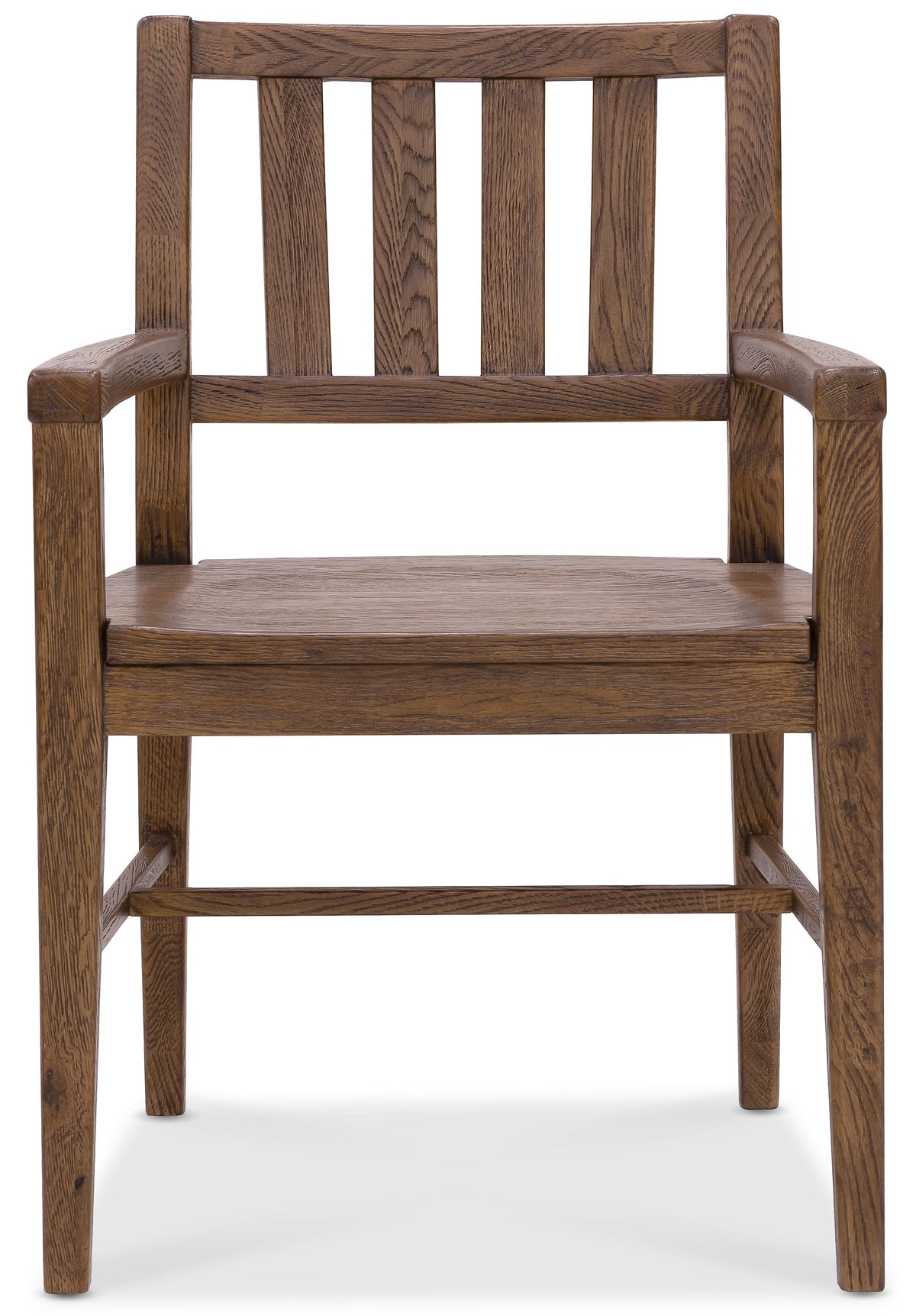 Driftwood Splatback Arm Chair (Set of 2) Worn Saddle - Dark Brown by Hooker Furniture - View 4