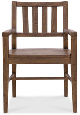 Driftwood Splatback Arm Chair (Set of 2) Worn Saddle - Dark Brown by Hooker Furniture - View 4
