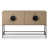 Lunar 4 Door Elm Wood Cabinet - Light Brown by Uttermost - View 1