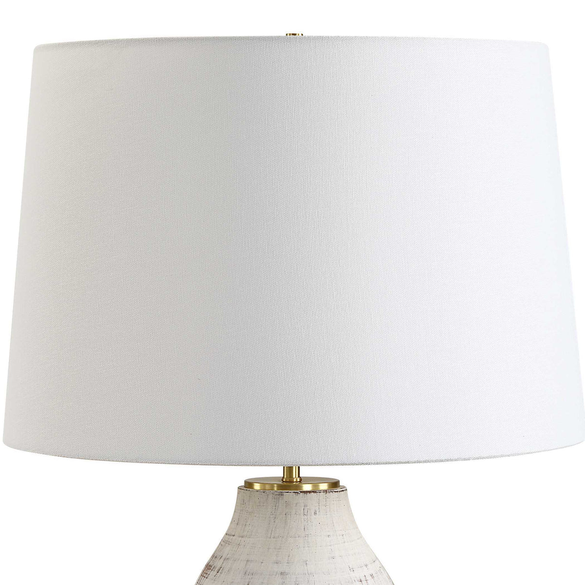 Magdaline Rustic Table Lamp - White by Uttermost - View 5