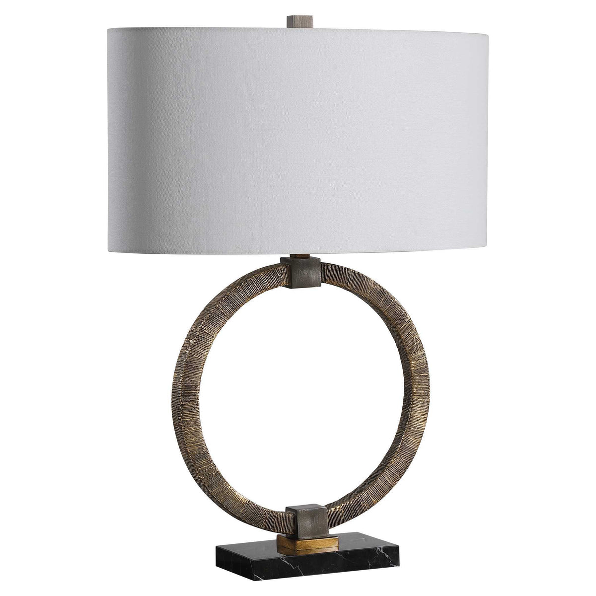Relic Table Lamp Aged Gold - Light Brown / Silver by Uttermost - View 4
