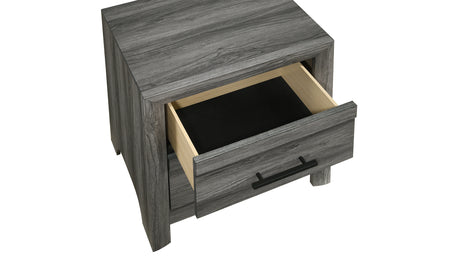 Denver Modern Style 4 Pc King Bedroom Set Made with Wood in Gray (NJ INVENTORY) - sold by Home Elegance USA