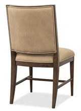Cashiers Dining Side Leather Chair (Set of 2) Chestnut / Vintage Ecru - Dark Brown / Beige by Hooker Furniture - View 4