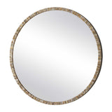Odeon Shell Inlay Round Mirror - Bronze by Uttermost - View 4