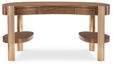 Eleana Writing Desk Medium Wood / Gold - Dark Brown / Gold by Hooker Furniture - View 5