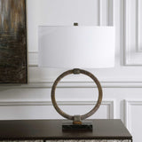 Relic Table Lamp Aged Gold - Light Brown / Silver by Uttermost - View 3