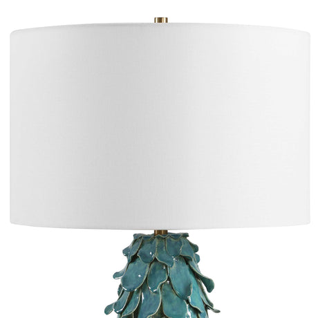 Mina Table Lamp Teal Blue - Blue / Green by Uttermost - View 5
