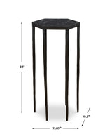 Aviary Hexagonal Accent Table - Black by Uttermost - View 5