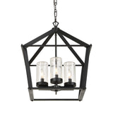 Evanston 4 Light Indoor-Outdoor Pendant - Black by Uttermost - View 3
