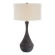 Helston Table Lamp Dark Charcoal - Black by Uttermost - View 1