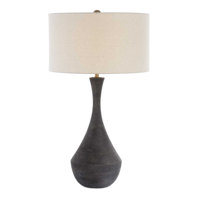 Helston Table Lamp Dark Charcoal - Black by Uttermost - View 1