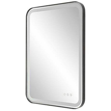 Crofton Vanity Mirror Black & Silver - Black / Silver by Uttermost - View 6