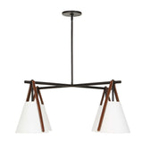 Reins Accent Straps 4 Light Chandelier - Black by Uttermost - View 6