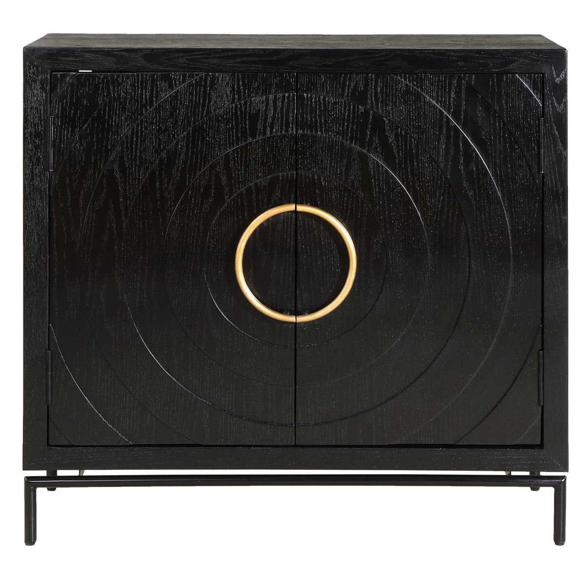 Briseis 2 Door Cabinet - Black by Uttermost - View 1