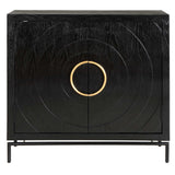 Briseis 2 Door Cabinet - Black by Uttermost - View 1