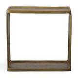 Derwent Antique Brass Side Table - Dark Brown by Uttermost - View 1