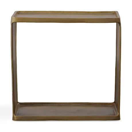 Derwent Antique Brass Side Table - Dark Brown by Uttermost - View 1