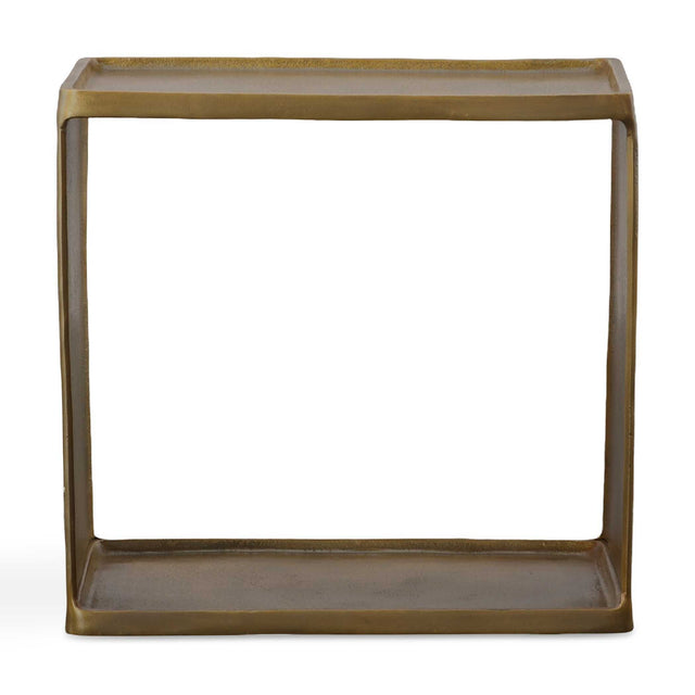 Derwent Antique Brass Side Table - Dark Brown by Uttermost - View 1
