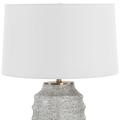 Acosta Ribbed Table Lamp - Gray / Bronze by Uttermost - View 5