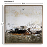The Other Side Framed Abstract Art Black / Brown / Gray / Green / Orange / White / Yellow - Dark Gray / Beige by Uttermost - View 5