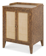 Archives Two-Door Nightstand - Dark Brown / Beige by Hooker Furniture - View 3