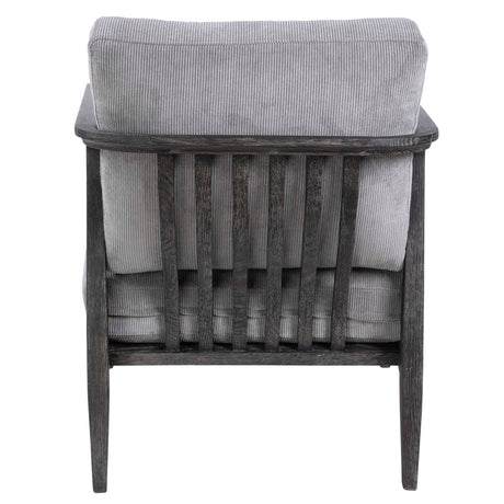 Brunei Modern Accent Chair - Light Gray by Uttermost - View 5