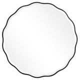 Aneta Round Mirror - Black by Uttermost - View 1