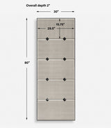Serchio Oversized Iron Mirror - Gray by Uttermost - View 6