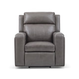Wyatt Power Recliner With Power Headrest & Lumbar - Gunmetal | Flexsteel