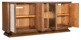 Melange Lloyds Leopard Entertainment Credenza - Dark Brown / White by Hooker Furniture - View 4