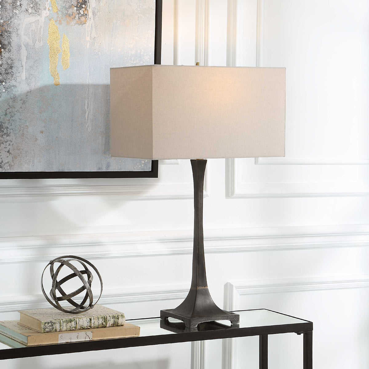 Reydan Table Lamp - Dark Brown by Uttermost - View 2