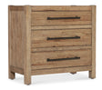 Vineyard Row Three-Drawer Nightstand - Light Brown by Hooker Furniture - View 1
