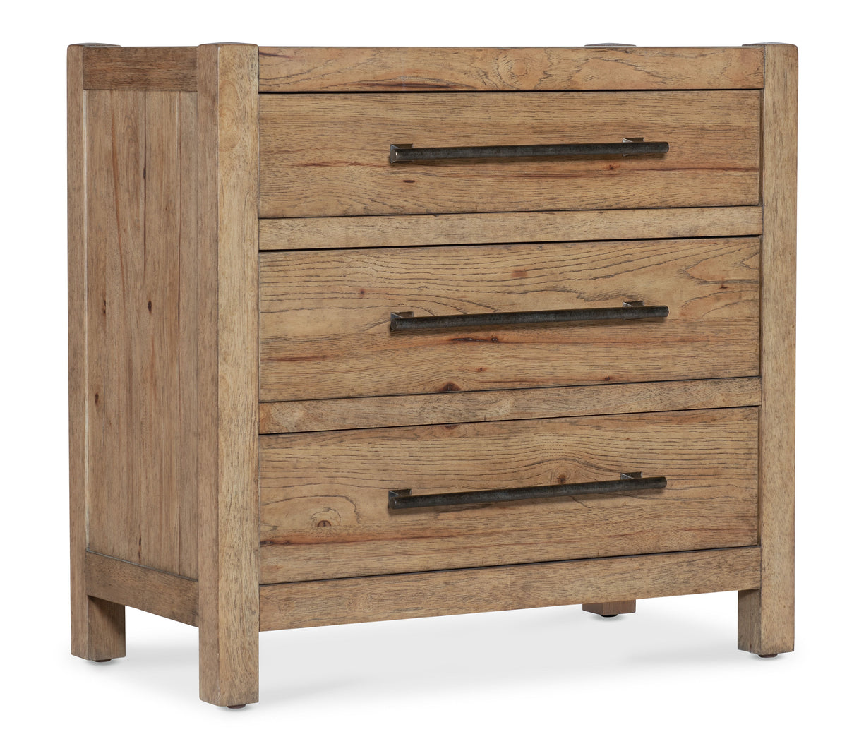 Vineyard Row Three-Drawer Nightstand - Light Brown by Hooker Furniture - View 1