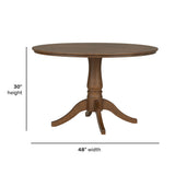 Azalea Round Dining Table - Walnut | Flexsteel