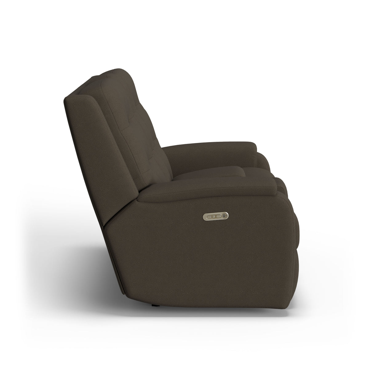 Arlo Transitional Fabric Power Reclining Loveseat With Console & Power Headrests | Flexsteel