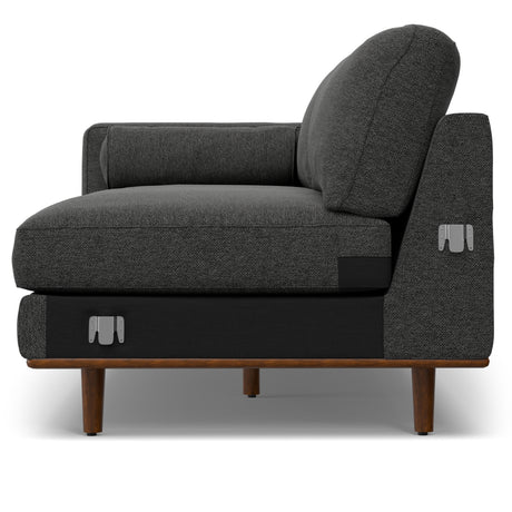 Morrison - Right Sectional Sofa - Charcoal Grey - sold by Home Elegance USA